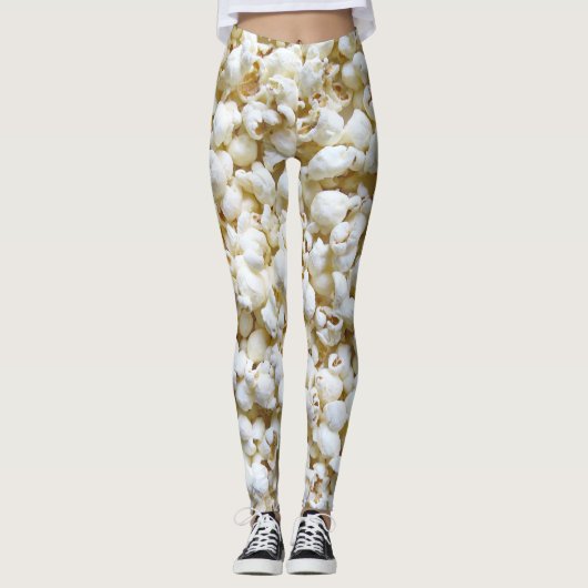 Festive Popcorn Decor on Leggings (Voorkant)