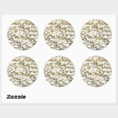 Festive Popcorn Decor Photography Ronde Sticker (Vel)