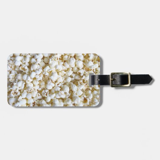 Festive Popcorn texture Photography Decor Bagagelabel (Voorkant horizontaal)