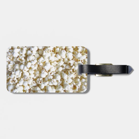 Festive Popcorn texture Photography Decor Bagagelabel (Achterkant horizontaal)