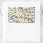 Festive Popcorn texture Photography Decor Rechthoekige Sticker (Tas)
