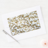 Festive Popcorn texture Photography Decor Rechthoekige Sticker (Envelop)