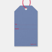 Festive Prettige feestdagen met Whimsical Reef Mod Cadeaulabel (Achterkant)