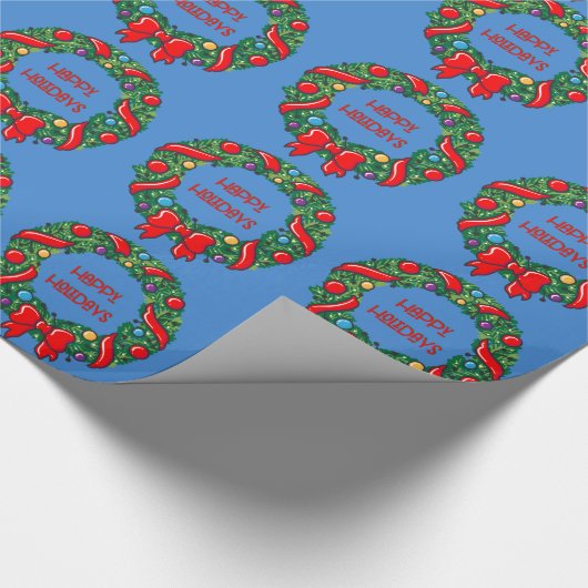 Festive Prettige feestdagen met Whimsical Reef Mod Cadeaupapier (Hoek)