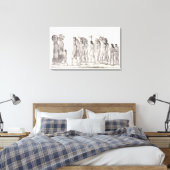 Festive Procession de Tecunas, uit "Travels i Canvas Afdruk (Insitu (Slaapkamer))