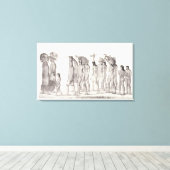 Festive Procession de Tecunas, uit "Travels i Canvas Afdruk (Insitu (Houten vloer))