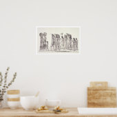 Festive Procession de Tecunas, uit "Travels i Poster (Keuken)