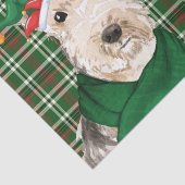 Festive Pset and Lakeland Terrier Dog Kerstmis Tissuepapier (Detail)