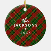 Festive Pset Merry & Bright Photo Keepomwille Keramisch Ornament (Achterkant)