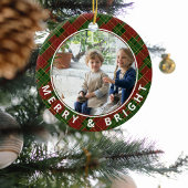 Festive Pset Merry & Bright Photo Keepomwille Keramisch Ornament