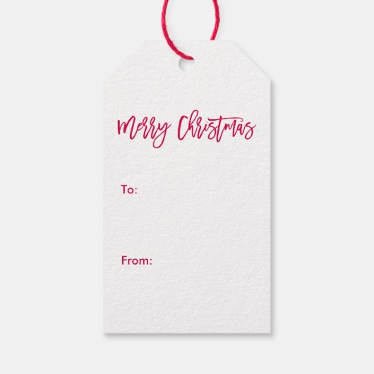 Festive Pset Pattern Cadeaulabel (Achterkant)