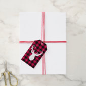 Festive Pset Pattern Cadeaulabel (Met Touw)