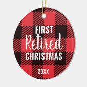 Festive Pset Persoonlijk Eerste Kerstmis in ruste Keramisch Ornament (Links)