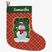 Festive Pset Snowman Stocking Grote Kerstsok (Voorkant)