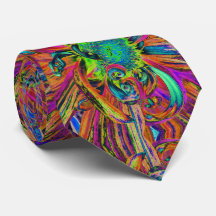Festive Psychedelic Colorful Dahlia Flower Petals