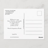 Festive Pudding JAMAICA FLAG kerstBriefkaart Briefkaart (Achterkant)