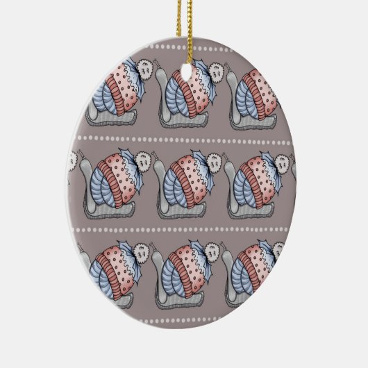 Festive pudding keramisch ornament (Rechts)