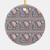 Festive pudding keramisch ornament (Voorkant)