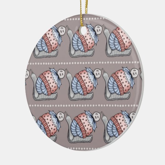 Festive pudding keramisch ornament (Links)