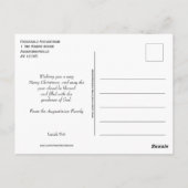 Festive Pudding with PORTUGAL FLAG Kerstmis Briefkaart (Achterkant)