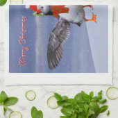 Festive Puffins Kitchen Towel Theedoek (Gevouwen)