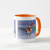 Festive Puffins Mok (Voorkant rechts)