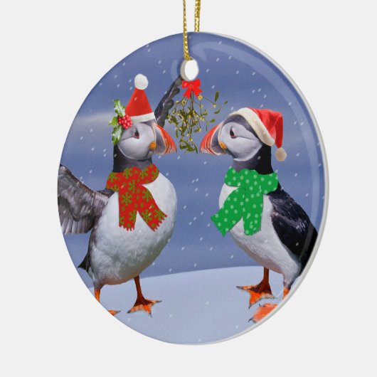 Festive Puffins Ornament (Links)