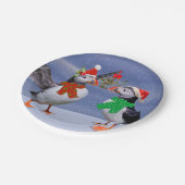 Festive Puffins Paper-Bord Papieren Bordje (Gekanteld)