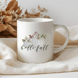 Festive Pumpkin Hallo Herfst Calligraphy Coffee Mo Koffiemok