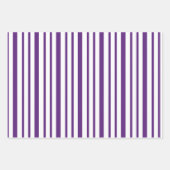 Festive Purple and White Christmas Tree Pattern Inpakpapier Vel (Voorkant 3)