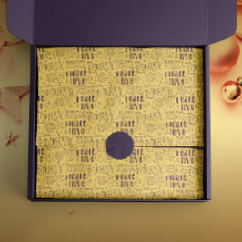 Festive Purple Christmas Typography  Tissuepapier