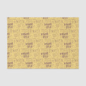 Festive Purple Christmas Typography Tissuepapier (Voorkant)