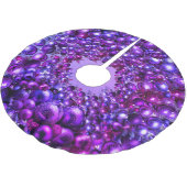 Festive Purple Holiday Tree Skirt Kerstboom Rok (Gekanteld)