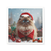 Festive Ragdoll Cat Christmas Personalized 