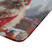 Festive Ragdoll Cat Christmas Personalized  Snijplank (Hoek)