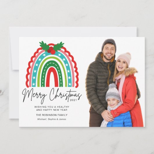 Festive Rainbow Holly, vier kerst (Voorkant)