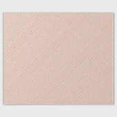 Festive Red and Gold Christmas Candy Cane Stripes Cadeaupapier (Vlak)