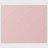 Festive Red and Pink Christmas Candy Cane Stripes Cadeaupapier (Vlak)