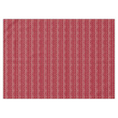 Festive Red and White Scandinavian Knit Pattern Tafelkleed (Voorkant (Horizontaal))