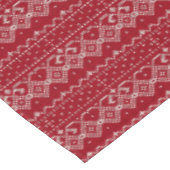 Festive Red and White Scandinavian Knit Pattern Tafelkleed (Gekanteld)