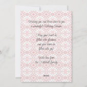 Festive Red Black Classic Nordic Fair Isle Motif Feestdagenkaart (Achterkant)