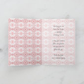 Festive Red Black Classic Nordic Fair Isle Motif Kaart (Binnen)