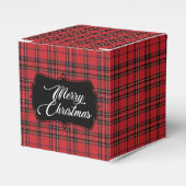 Festive Red & Black Pset-kerstbox Bedankdoosjes (Voorkant Zijde)