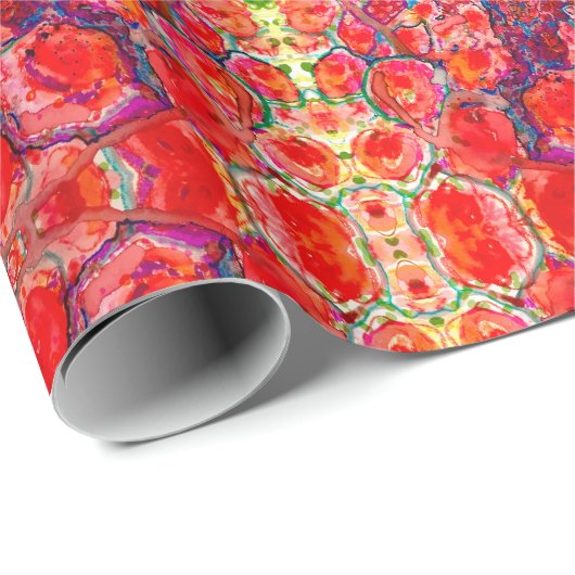 Festive Red Cadeaupapier (Rol Hoek)