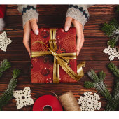 Festive Red Cadeaupapier