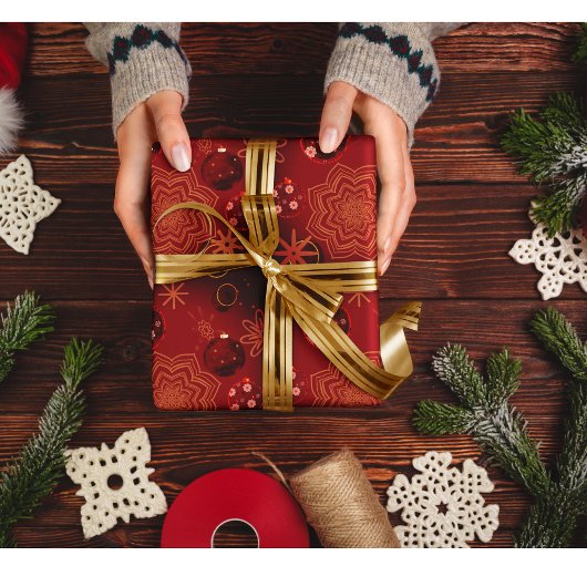 Festive Red Cadeaupapier