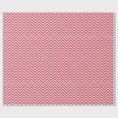 Festive Red Chevron Wrapping Paper Cadeaupapier (Vlak)