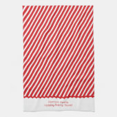 Festive Red Christmas Family Holiday Baking Squad Theedoek (Verticaal)