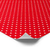 Festive Red Color Pattern Poster (Hoek)