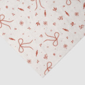 Festive Red Coquette Christmas Tissuepapier (Detail)